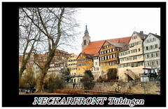 Neckarfront mit Stiftskirche Tübingen