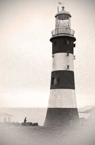 The lighthouse on Plymouth Hoe, Plymouth, UK