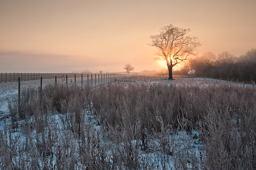 morning winter cold sunrise miltonkeynes