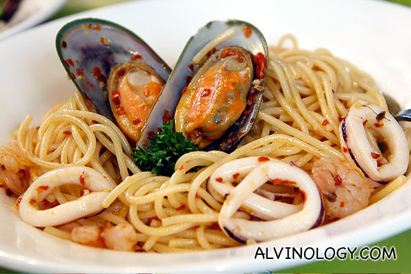 Seafood pasta