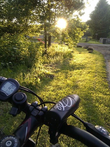 sunset bike cycling countryside goldenhour