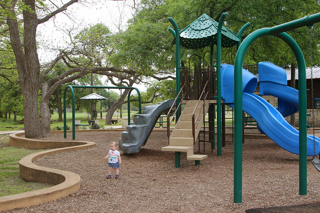 Playing at the park