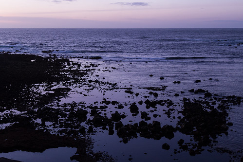ocean sunset portugal silhouette rocks purple azores