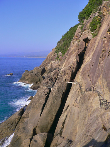 ocean blue sea sky cliff seascape japan coast path 日本 oceanview 海岸 海 mie precipice seaview 路 三重 鬼ヶ城 崖 絶壁 断崖 onigajo