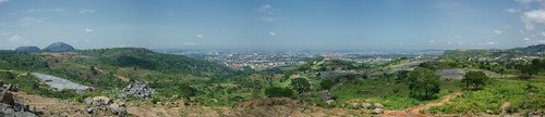 africa city skyline panoramic westafrica nigeria monolith afrique abuja afriquedelouest asorock federalcapitalterritory