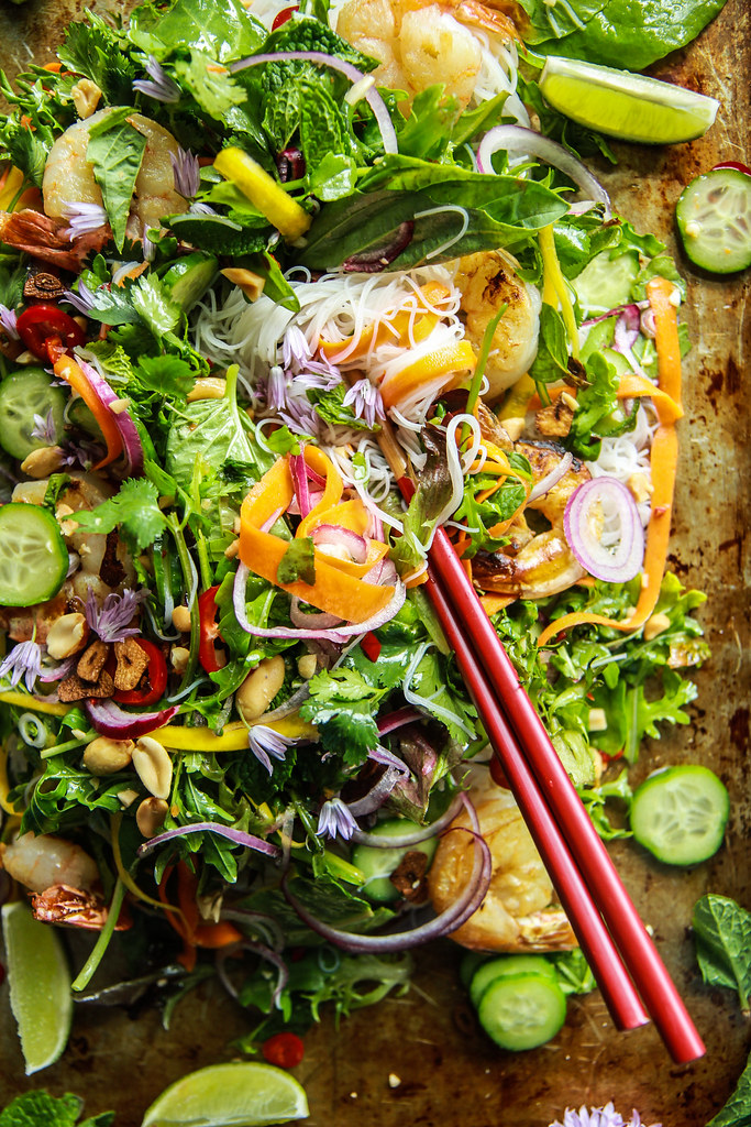 Vietnamese Shrimp Salad from HeatherChristo.com
