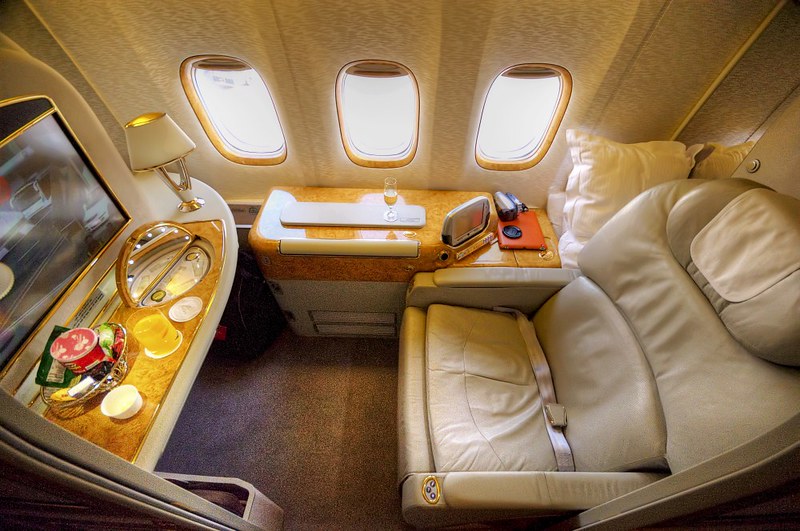 Emirates First Class seat