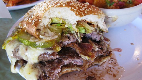 inside the burger