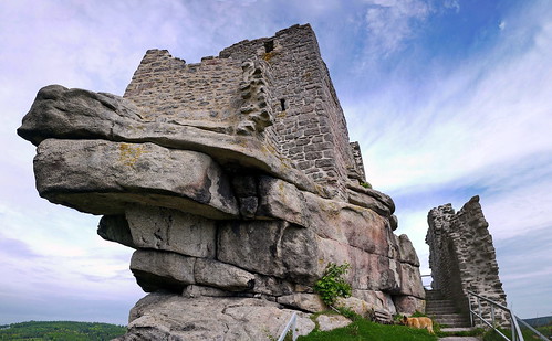 castle landscape stitch ruin ruine burg