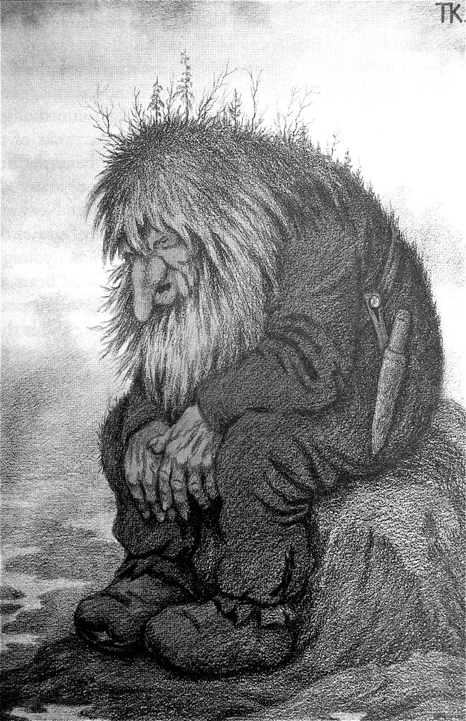 Theodor Kittelsen - The Troll Who Wanders About His Age