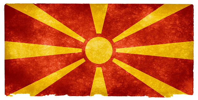 Macedonia Grunge Flag
