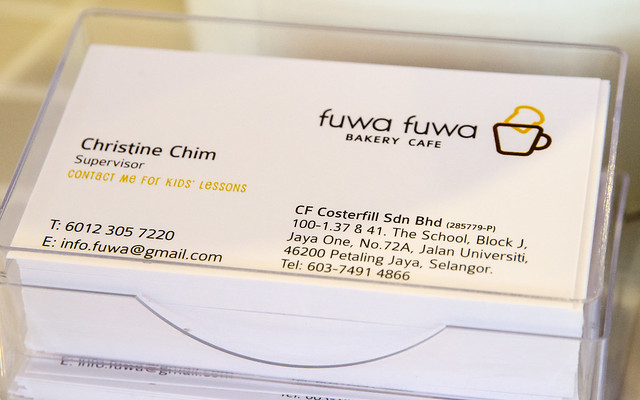 Fuwa Fuwa Bakery Cafe at The School Jaya One, Seksyen 13, Petaling Jaya.