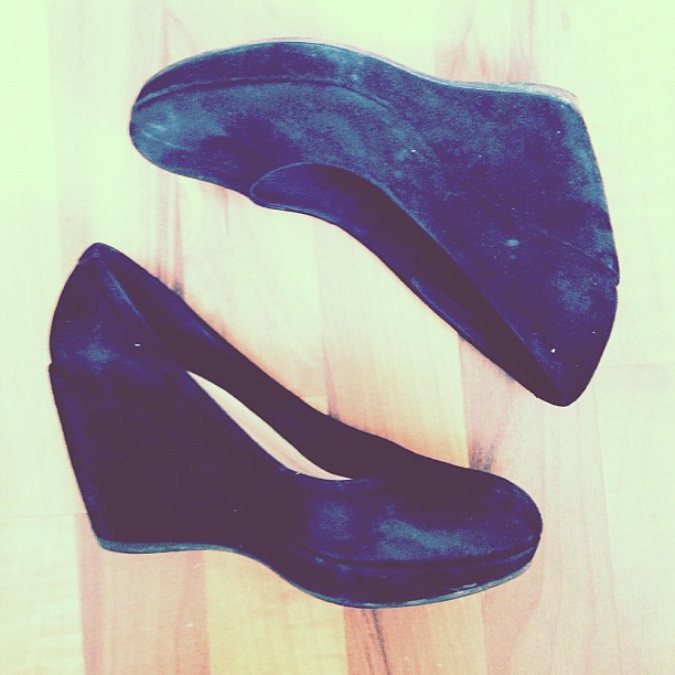 #wedges #suede #heels #platform #vagabond #highheels #imnotthatshort #under2metres