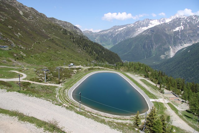 Sustainability in Extreme Environments: Artificial reservoir for snow canons, La Flégère, Chamonix Valley, France