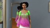 India Inspiration- Silk Chiffon Sari Top