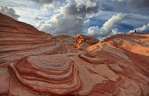 park red clouds landscape fire rocks angle state nevada wide wave valley