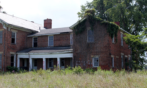 county ohio house brick abandoned greek farm south historic bloomfield revival italianate renick nrhp pickaway