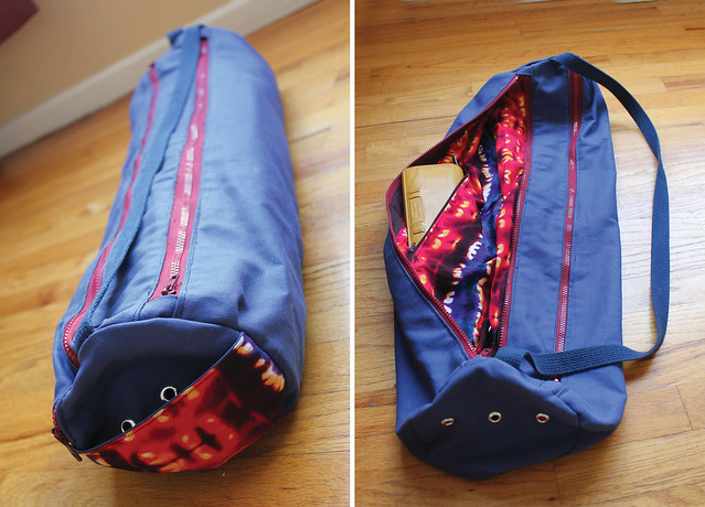 see how i run: DIY - I AM. Zippered Yoga Mat Bag