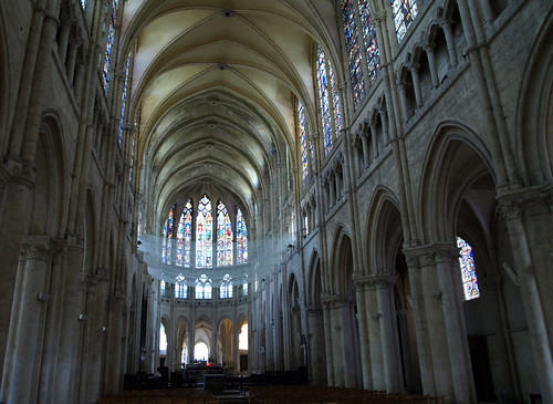 france church abbey architecture interior gothic stainedglass medieval chartres saintpierre eureetloir