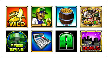 free Money Mad Monkey slot game symbols