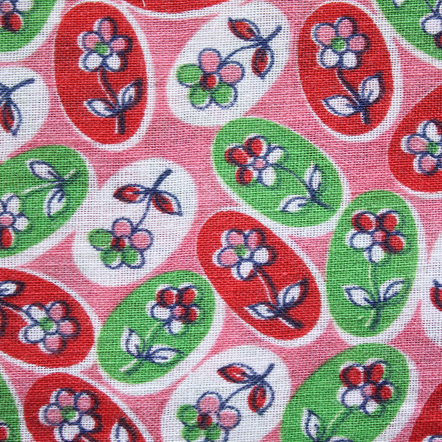 Vintage flower fabric