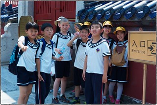 School kids, Heavenly Temple, Beijing, May 18, 2016