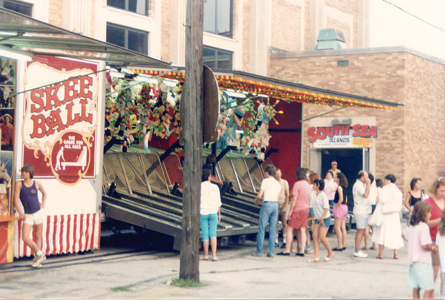 Saint Richard's Catholic Parish Church annual summer carnival.  Chicago Illinois. July 1987.