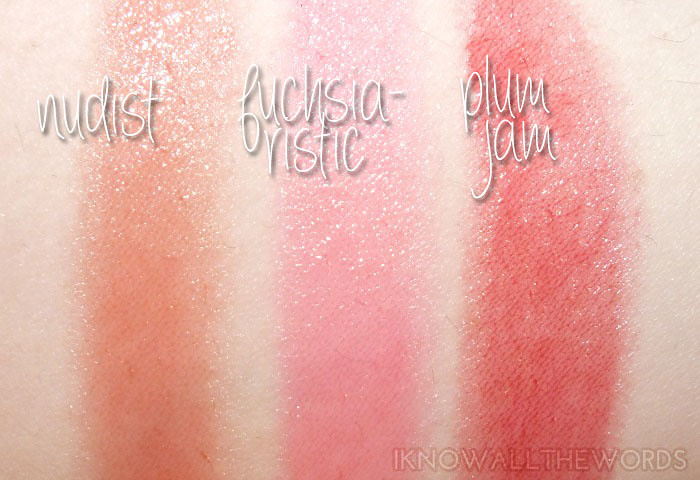 Soap & Glory Sexy Mother Pucker Gloss Crayons- Nudist, Fuchsia-Ristic, and Plum Jam copy