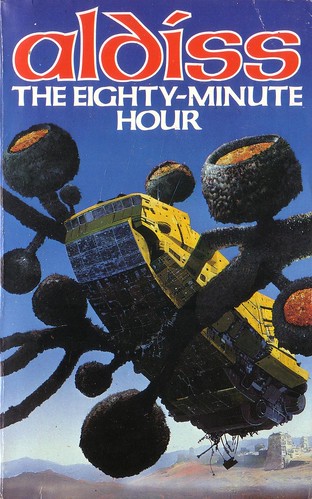 The Eighty-Minute Hour by Brian Aldiss. Granada 1985. Cover artist Chris Foss