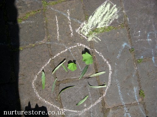 kids gardening activities chalk