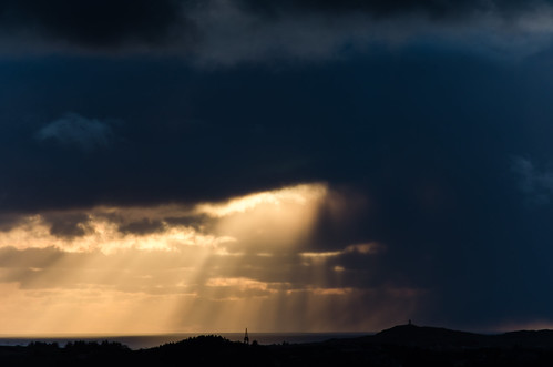 light sunset rain weather norway clouds nikon dramaticsky sunbeams jæren sandnes bogafjell 55200mmdx d7000