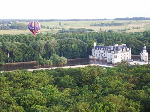 foret château chenonceaux montgolfière