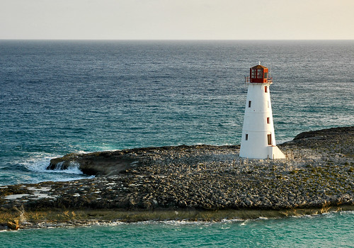 ocean sea lighthouse sunrise bahamas nassau beacon