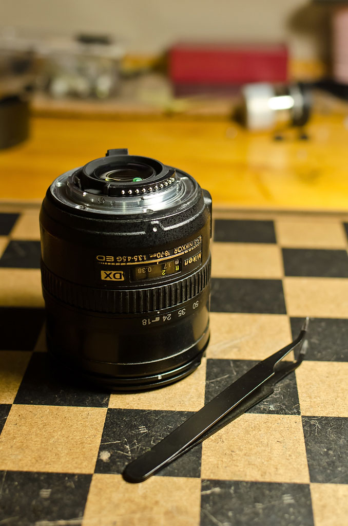 Как починить объектив Nikon 18-70mm F/3.5-4.5 своими руками
