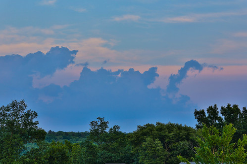 sunset storm clouds