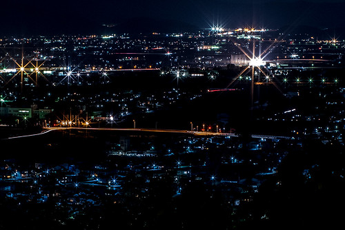 芦山公園 夜景 越前市 福井県 日本 jp