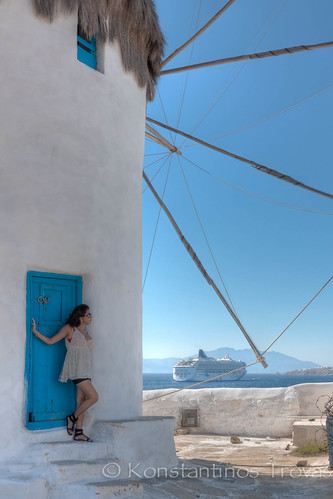 travel cruise blue sea tourism horizon bluesky windmills greece cruiseship vacations hdr cyclades mykonos mikonos wwh eλλάδα κυκλαδεσ μυκονοσ worldhdr canonefs1585mmf3556isusm