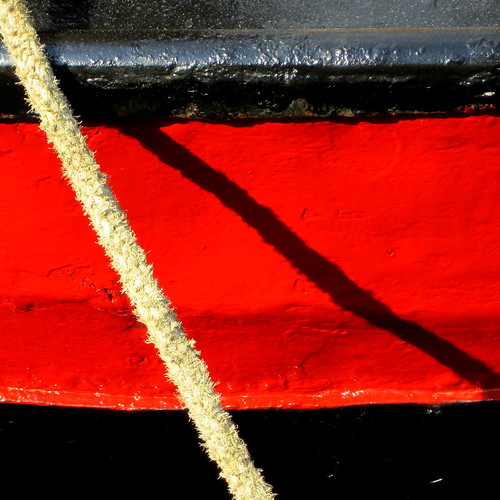 Abstract in rope and shadow