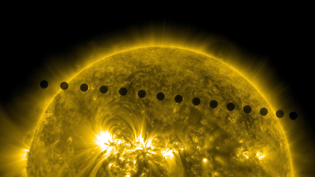 SDO's Ultra-high Definition View of 2012 Venus Transit -- Path Sequence