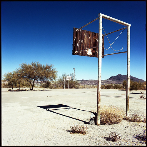 blue summer arizona abandoned basketball desert kodak c mining bronica heat ajo selfdeveloped portra160 unicolor komura50mm