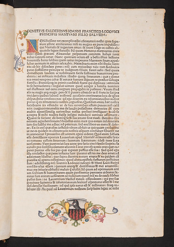 Coat of arms in Calderinus, Domitius: Commentarii in Martialem