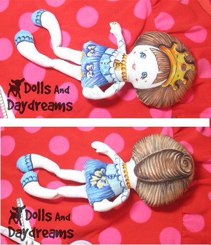 Pocket Princess Doll Hand Painted Fabric Markers Crayola 2
