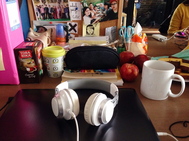 My messy desk.