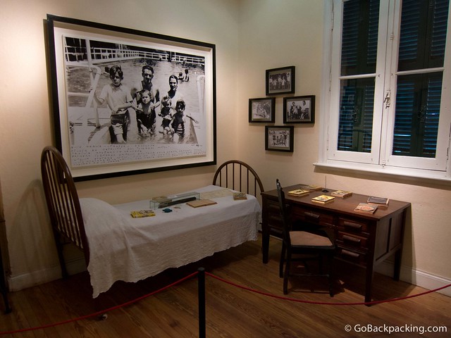 Inside Che's house, which now functions as a museum