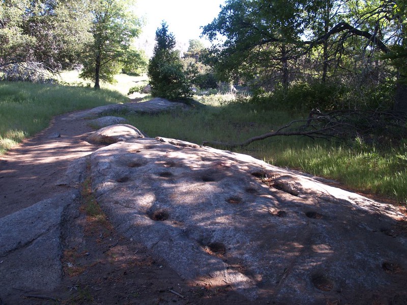 Ancient Native Morteros on the Azalea Glen Loop Trail