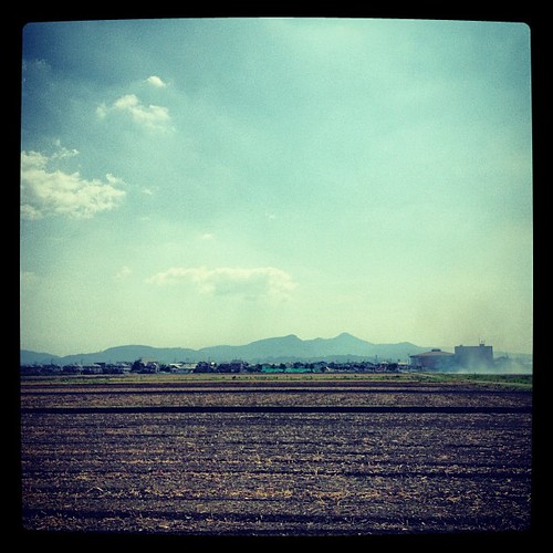 sky cloud square landscape sunny bluesky squareformat 雲 saga 山 空 田んぼ 佐賀 畑 青空 晴 iphoneography instagramapp