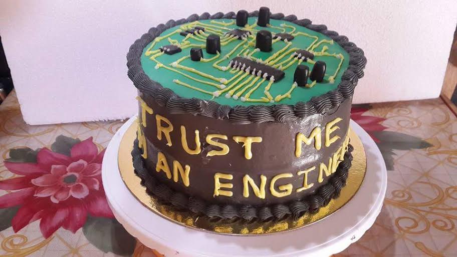 Amy D. Ilagan's Circuits Inspired Cake