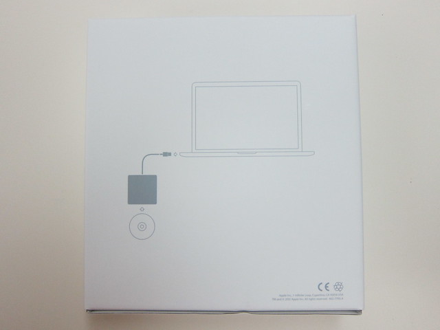 Apple USB SuperDrive - Box Back
