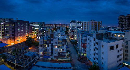 hyderabad telangana state india blue hour panorama city skline pentax 2470mm f28 k1
