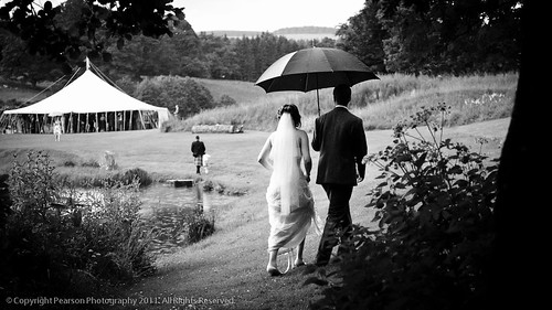 wedding blackandwhite bw rain umbrella walking documentary mavishallpark